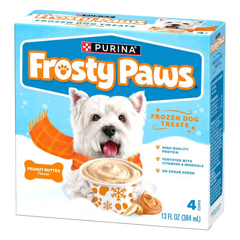 slide 9 of 11, Purina Frosty Paws Peanut Butter Flavor Frozen Dog Treats - 13 fl oz/4pk, 13 fl oz, 4 ct