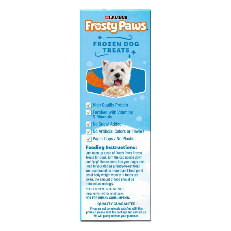 slide 10 of 11, Purina Frosty Paws Peanut Butter Flavor Frozen Dog Treats - 13 fl oz/4pk, 13 fl oz, 4 ct