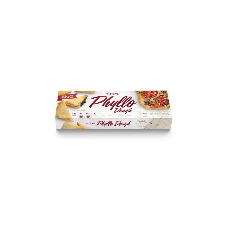 slide 1 of 3, Athens Vegan Frozen Fillo Dough - 16oz/2ct, 2 ct; 16 oz