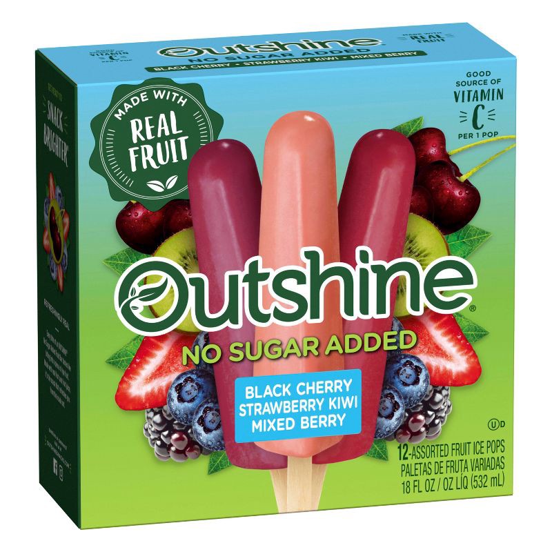 slide 12 of 15, Outshine Mixed Fruit Frozen Bar - 12ct, 12 ct