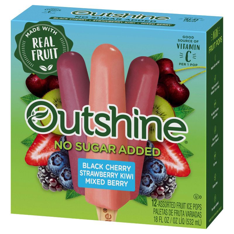 slide 9 of 15, Outshine Mixed Fruit Frozen Bar - 12ct, 12 ct