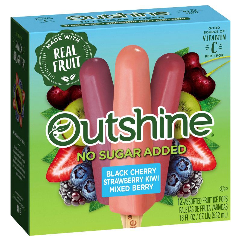 slide 10 of 15, Outshine Mixed Fruit Frozen Bar - 12ct, 12 ct