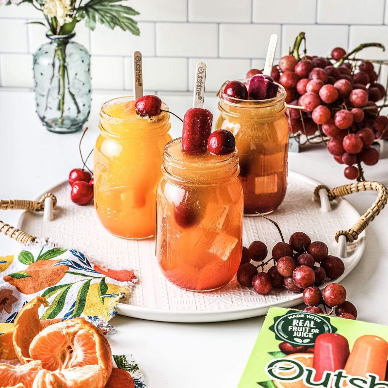 slide 2 of 12, Outshine Cherry/Tangerine/Grape Frozen Fruit Bars - 18 fl oz/12ct, 12 ct; 18 fl oz