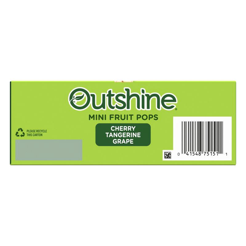 slide 9 of 15, Outshine Cherry/Tangerine/Grape Frozen Fruit Bars - 18oz/12ct, 12 ct; 18 oz