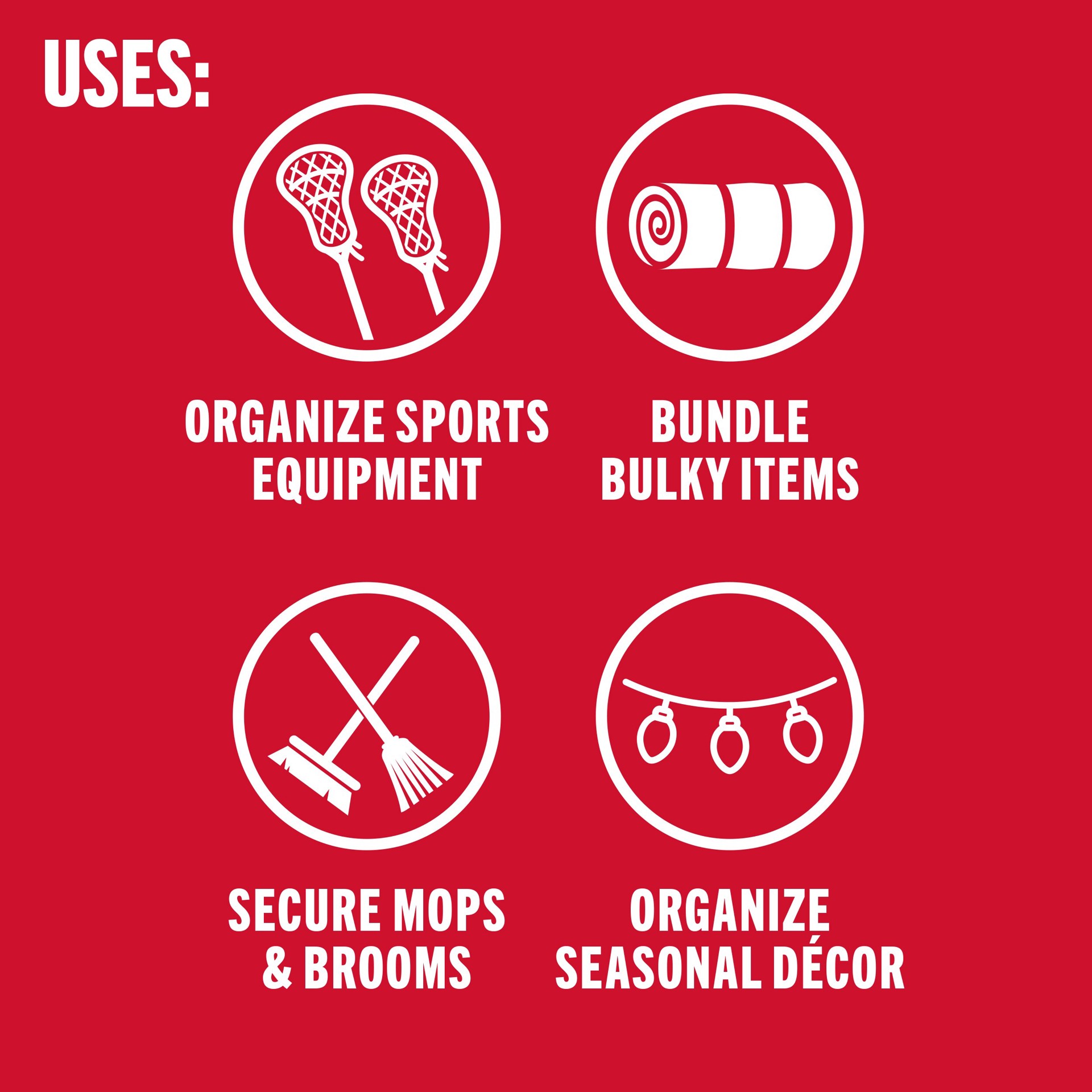 slide 5 of 6, VELCRO Brand 30 Feet Black Hooks ONE-WRAP Roll 30ft x 1 1/2in Roll Black Hook loop fastener, 1 ct