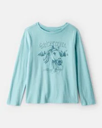 Oshkosh Girls Montana Western Horse Long-Sleeve Graphic Tee - Blue Blue M