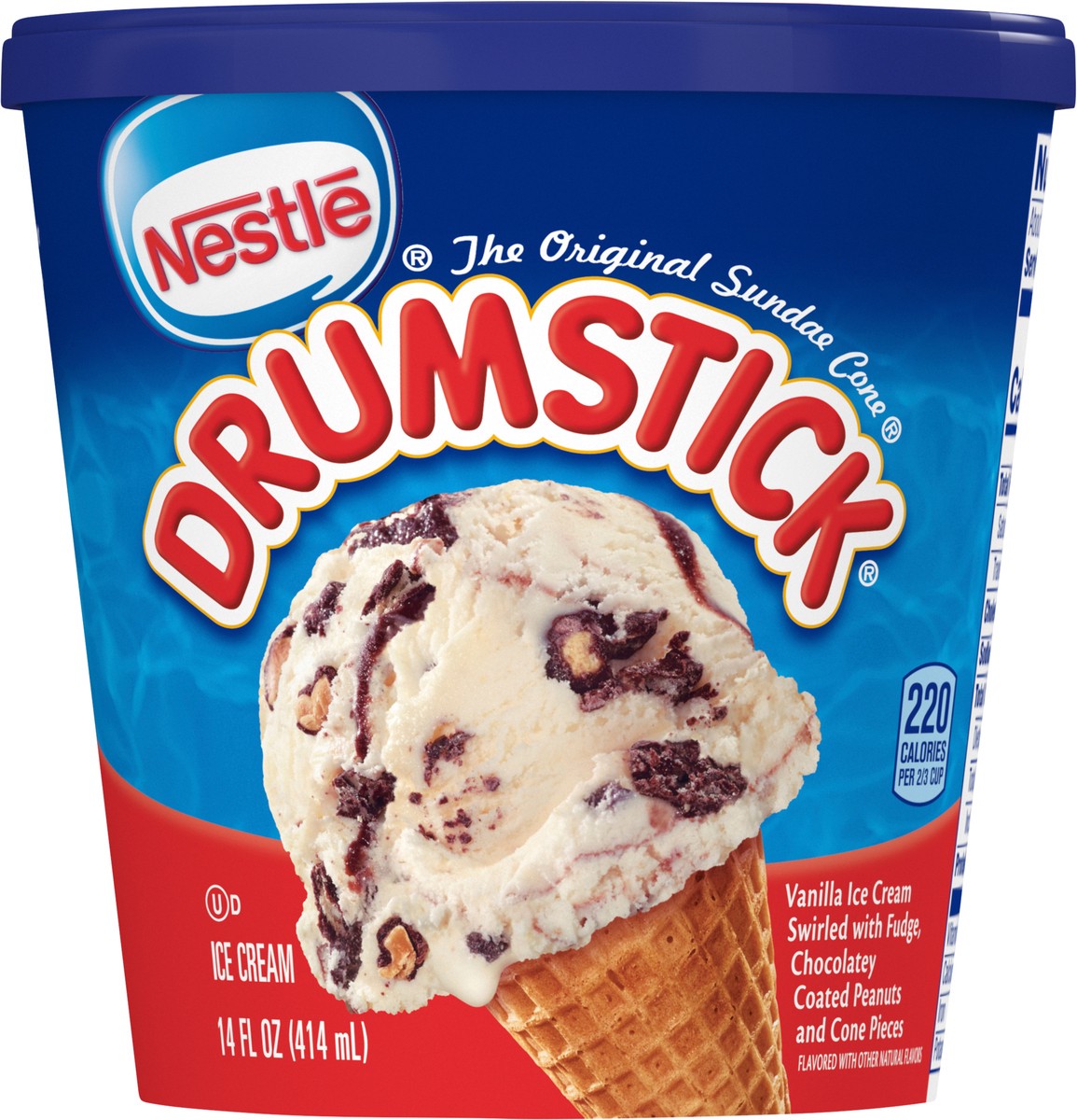 slide 1 of 7, Drumstick Vanilla Ice Cream 14 fl oz, 14 fl oz