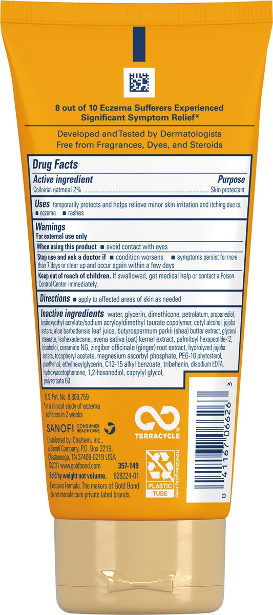 slide 2 of 5, Gold Bond Medicated Eczema Relief Cream (5.5 Oz), 5.5 oz