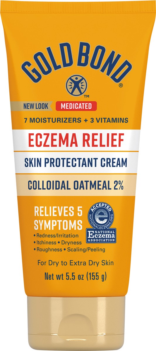 slide 3 of 5, Gold Bond Medicated Eczema Relief Cream (5.5 Oz), 5.5 oz