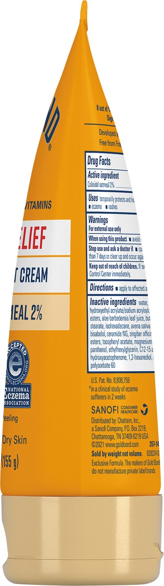 slide 4 of 5, Gold Bond Medicated Eczema Relief Cream (5.5 Oz), 5.5 oz