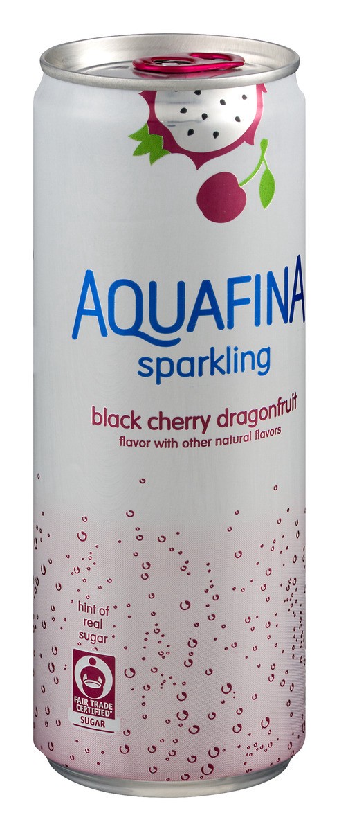 slide 2 of 9, Aquafina Sparkling Water Black Cherry Dragonfruit, 12 fl oz