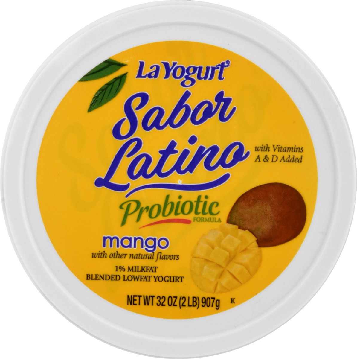 slide 6 of 13, La Yogurt Sabor Latino Lowfat 1% Milkfat Blended Mango Yogurt 32 oz, 32 oz
