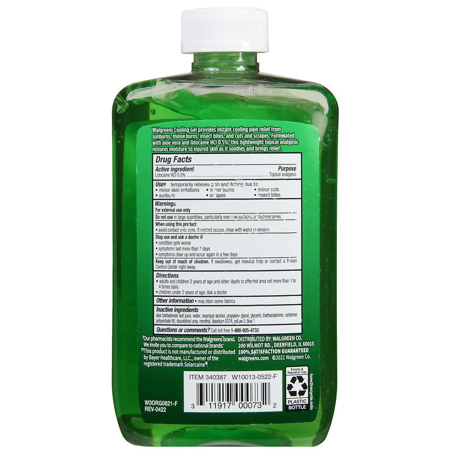 slide 4 of 5, Walgreens Aloe Gel, 8 oz