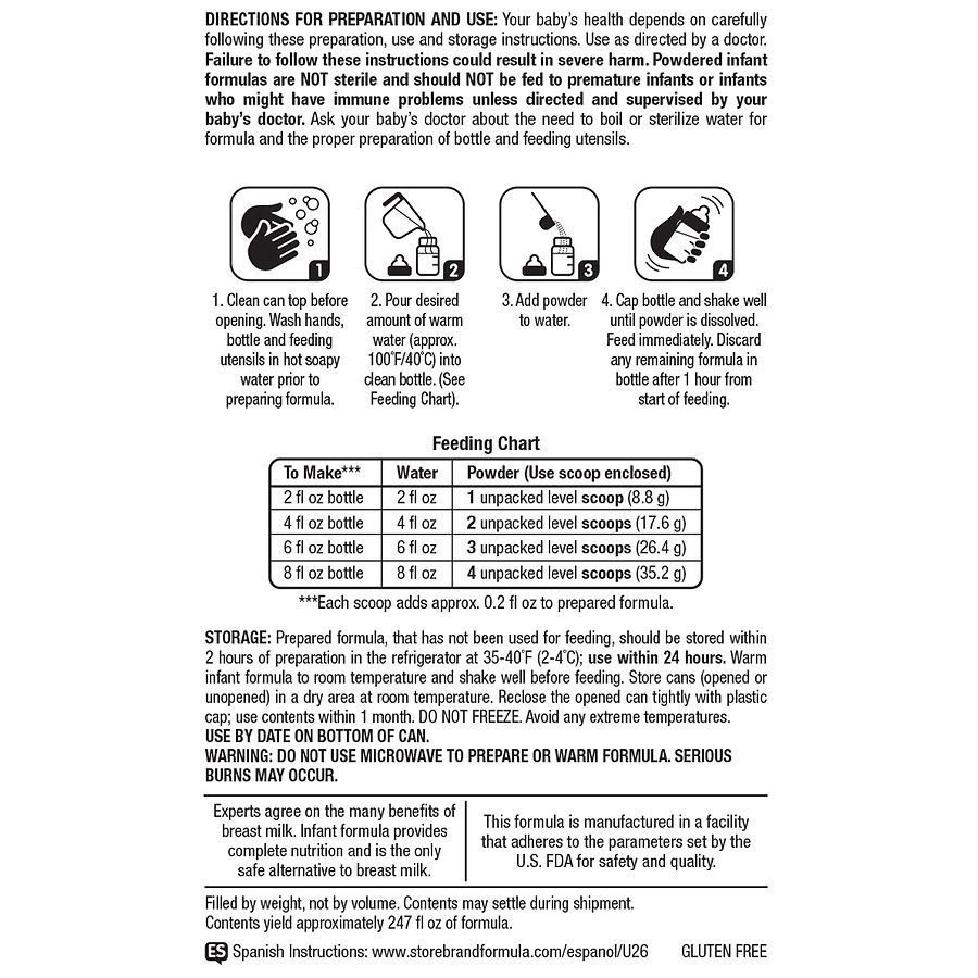 slide 2 of 5, Walgreens Infant Premium Baby Formula Milk-Based Powder with Iron, 34 oz
