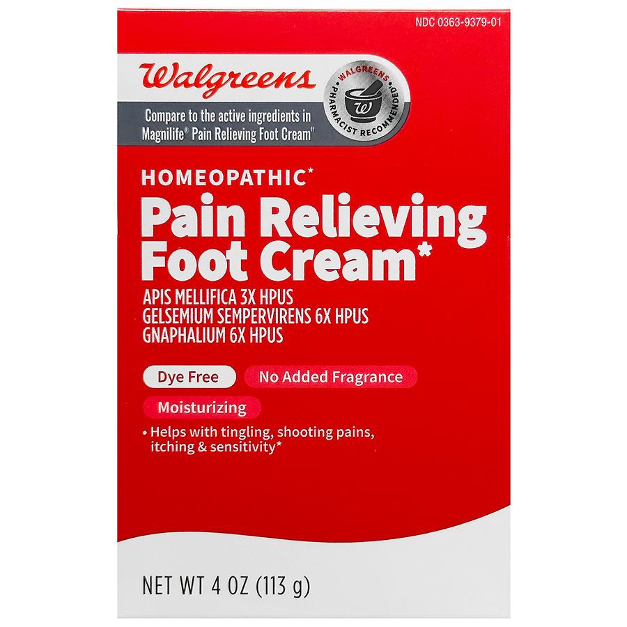 slide 2 of 5, Walgreens Pain Relieving Foot Cream, 4 oz