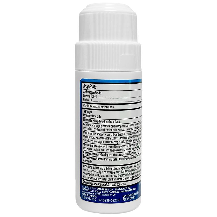 slide 2 of 5, Walgreens Nerve Pain Relieving Roll-On, 2.5 fl oz