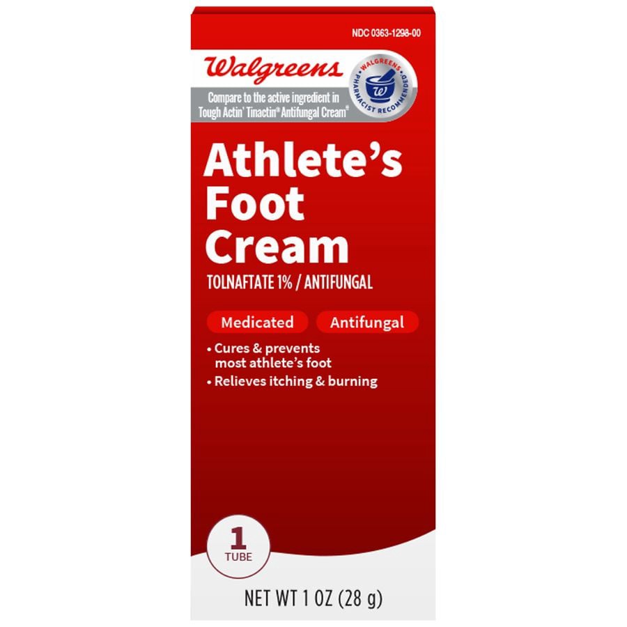 slide 3 of 4, Walgreens Athlete's Foot Cream, 1 oz