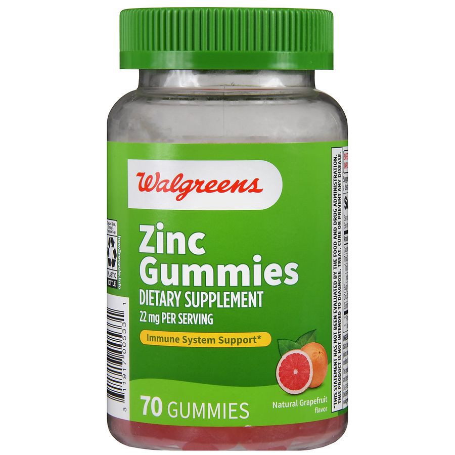 slide 5 of 5, Walgreens Zinc 22mg Gummies, 70 ct