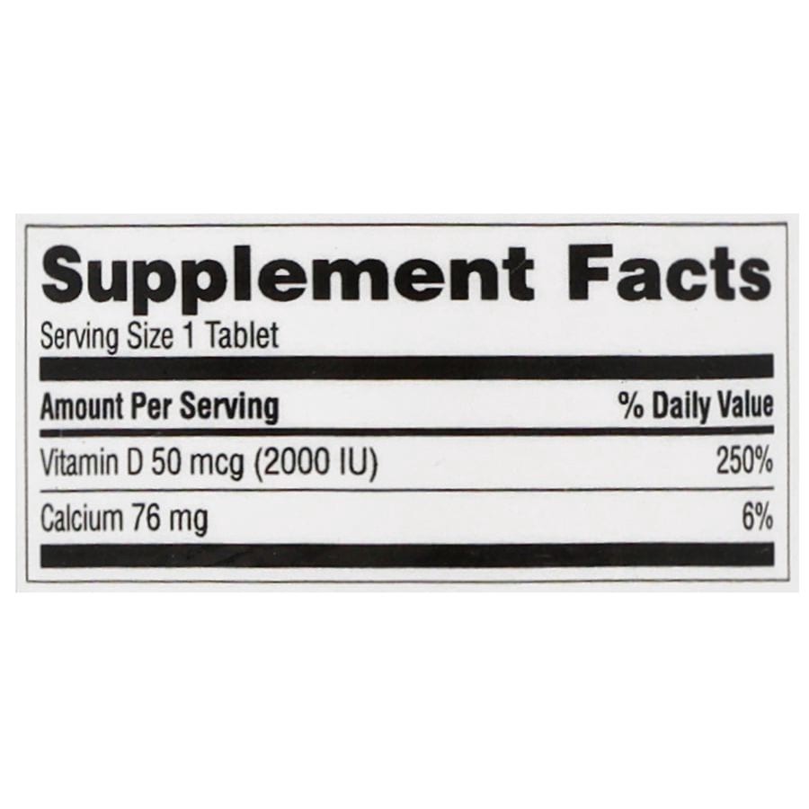 slide 4 of 5, Walgreens Vitamin D3 50 mcg (2000 IU) Tablets, 100 ct