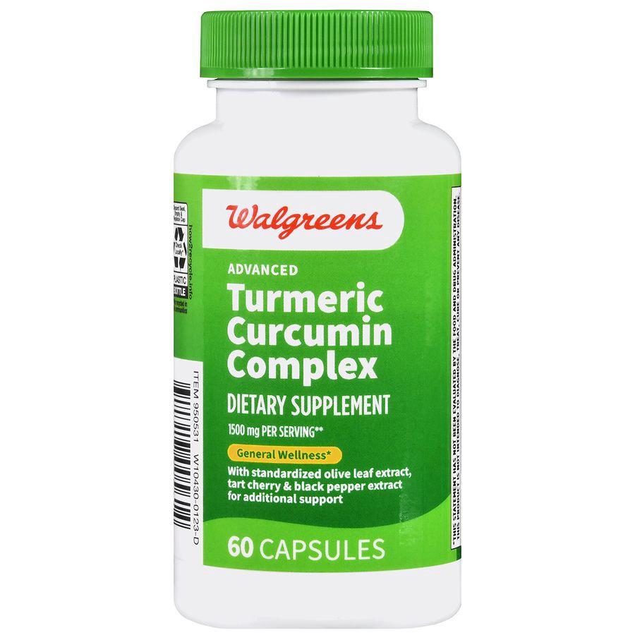 slide 3 of 5, Walgreens Turmeric Curcumin Complex, 60 ct