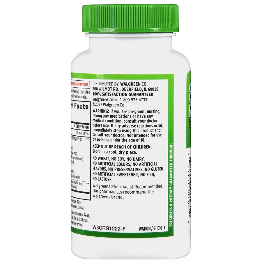 slide 2 of 5, Walgreens Turmeric Curcumin Complex, 60 ct