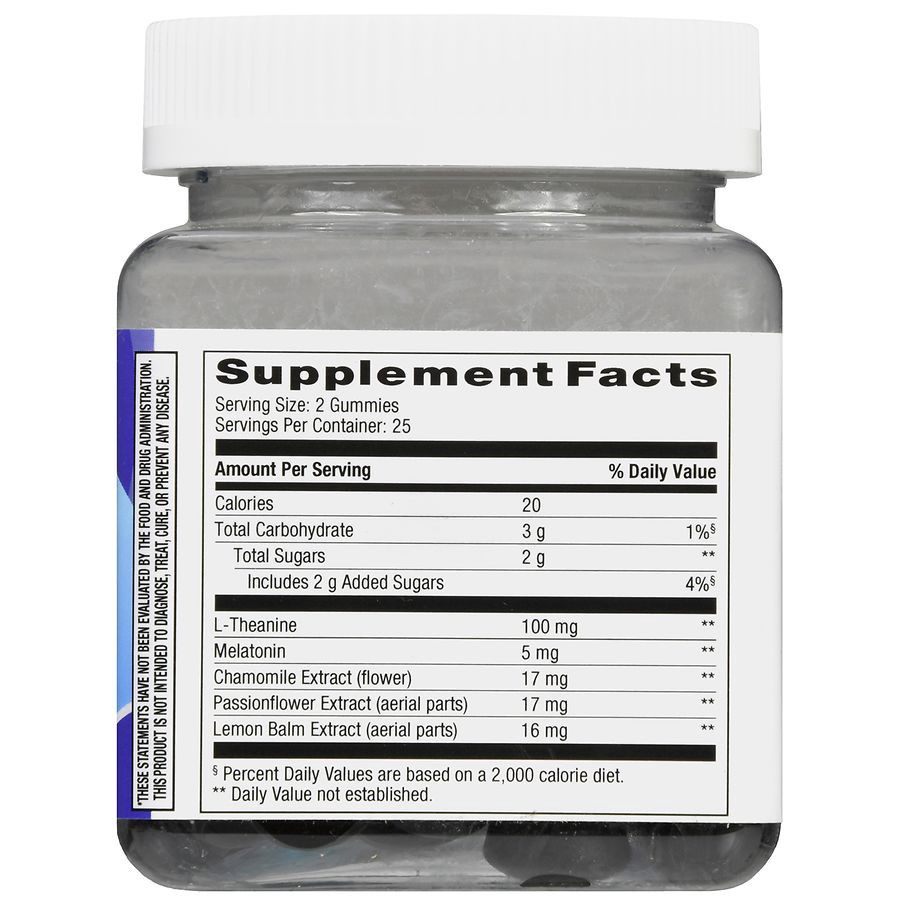 slide 3 of 5, Walgreens Extra Strength Sleep Support Gummies Natural Blackberry Mint, 50 ct