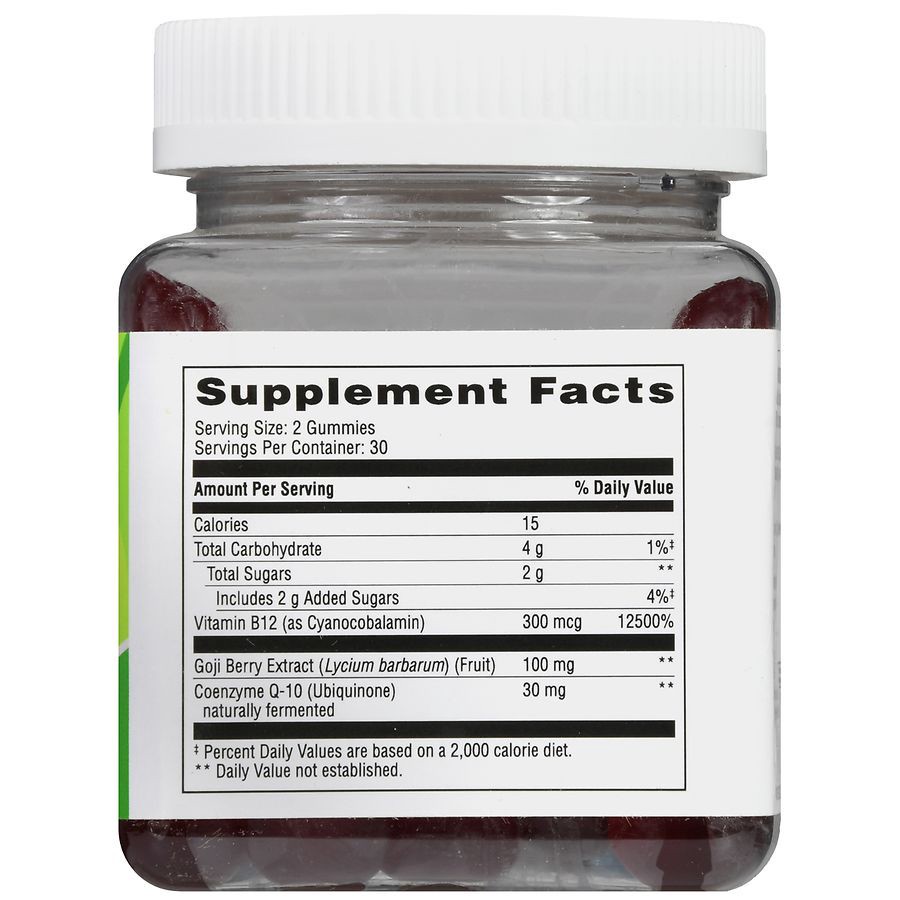 slide 2 of 5, Walgreens Energy Gummies Natural Fruit, 60 ct