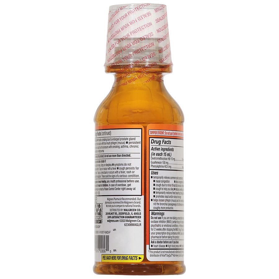 slide 3 of 5, Walgreens Children's Cold + Cough + Mucus Daytime Honey, 8 fl oz