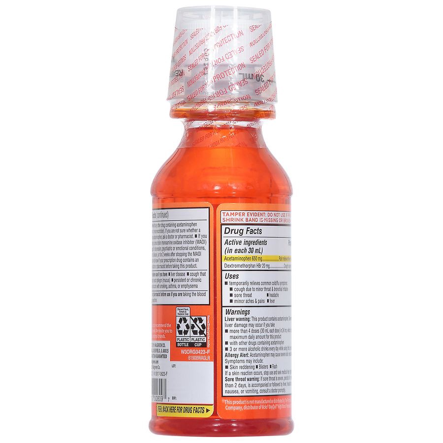 slide 4 of 4, Walgreens Daytime Cold & Flu High Blood Pressure Liquid Sugar Free, 8 fl oz