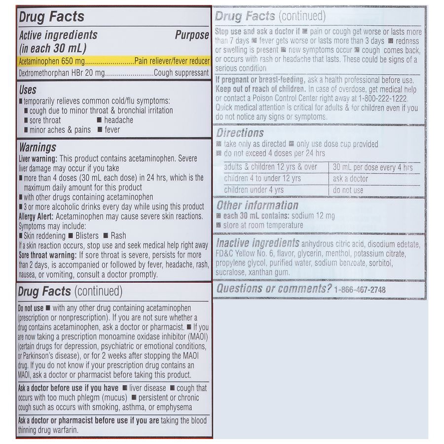 slide 2 of 4, Walgreens Daytime Cold & Flu High Blood Pressure Liquid Sugar Free, 8 fl oz