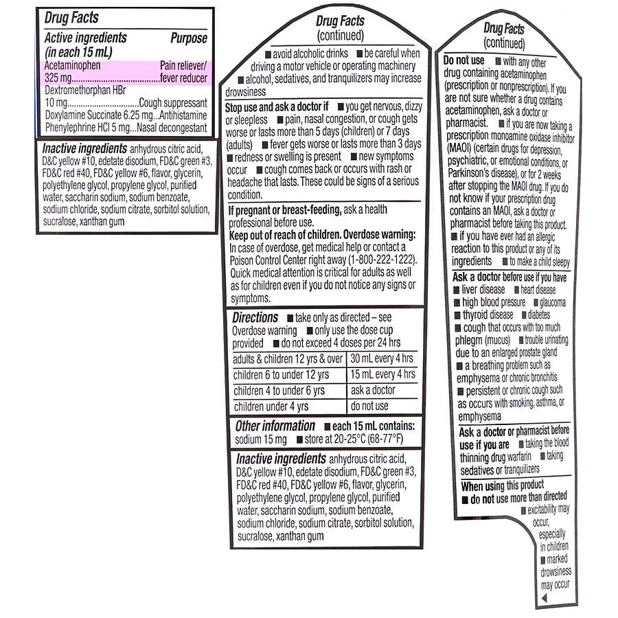 slide 5 of 5, Walgreens Nighttime Severe Cold and Flu Relief, Liquid Medicine, 12 fl oz