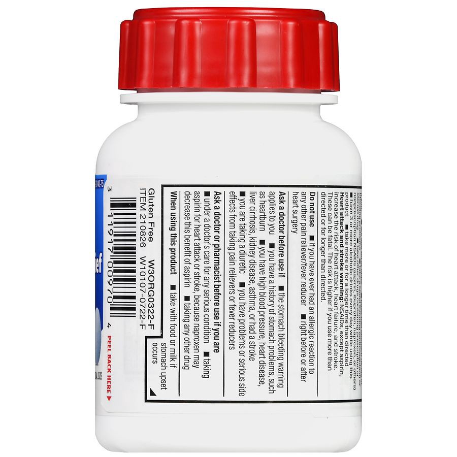 slide 5 of 5, Walgreens Easy Open All Day Pain Relief Caplets, 90 ct