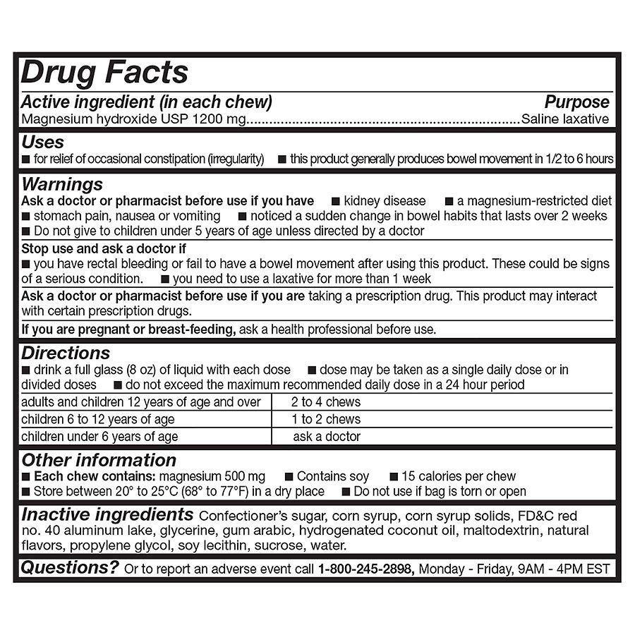 slide 2 of 3, Walgreens Gentle Laxative Soft Chews Blueberry-Raspberry, 30 ct