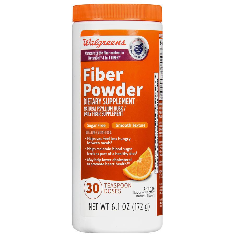 slide 3 of 5, Walgreens Fiber Powder Orange, 6.1 oz