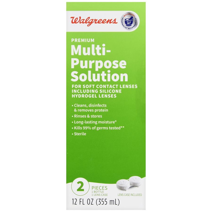 slide 2 of 5, Walgreens Premium Multi-Purpose Solution, 12 fl oz