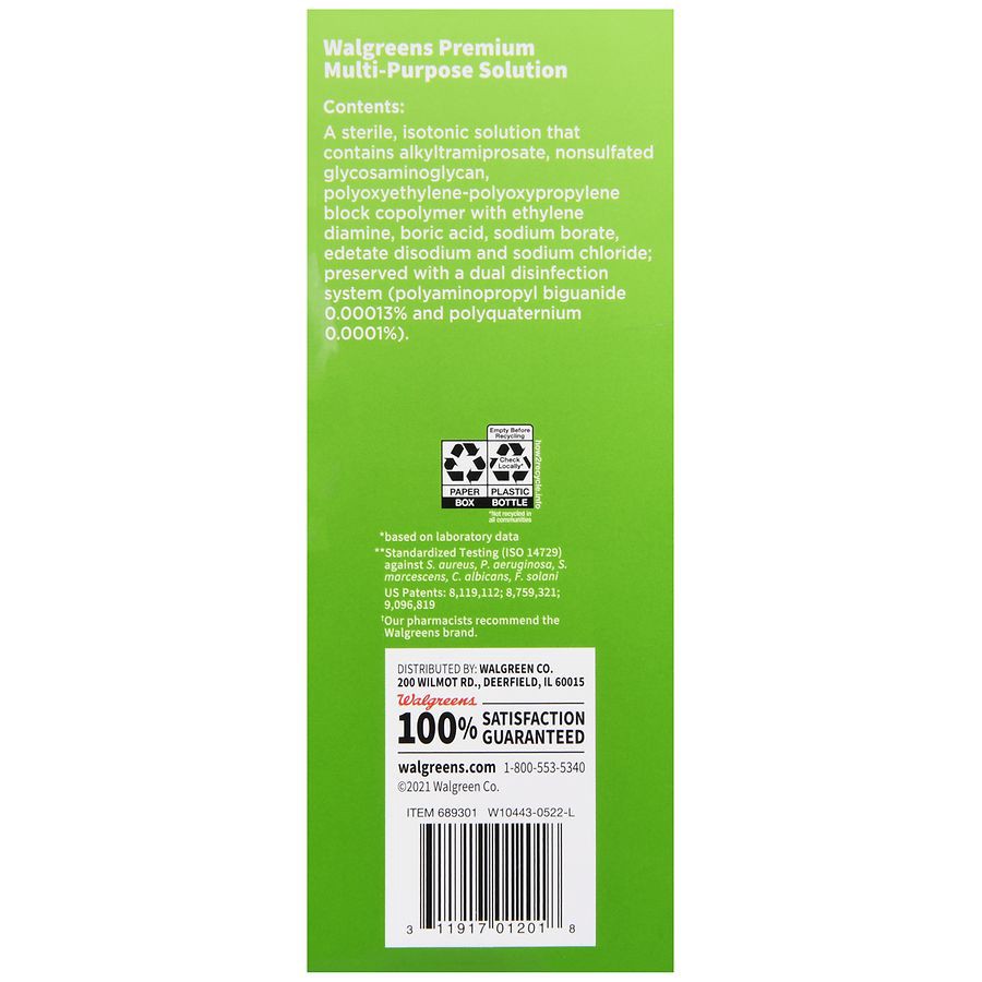 slide 3 of 5, Walgreens Premium Multi-Purpose Solution, 12 fl oz