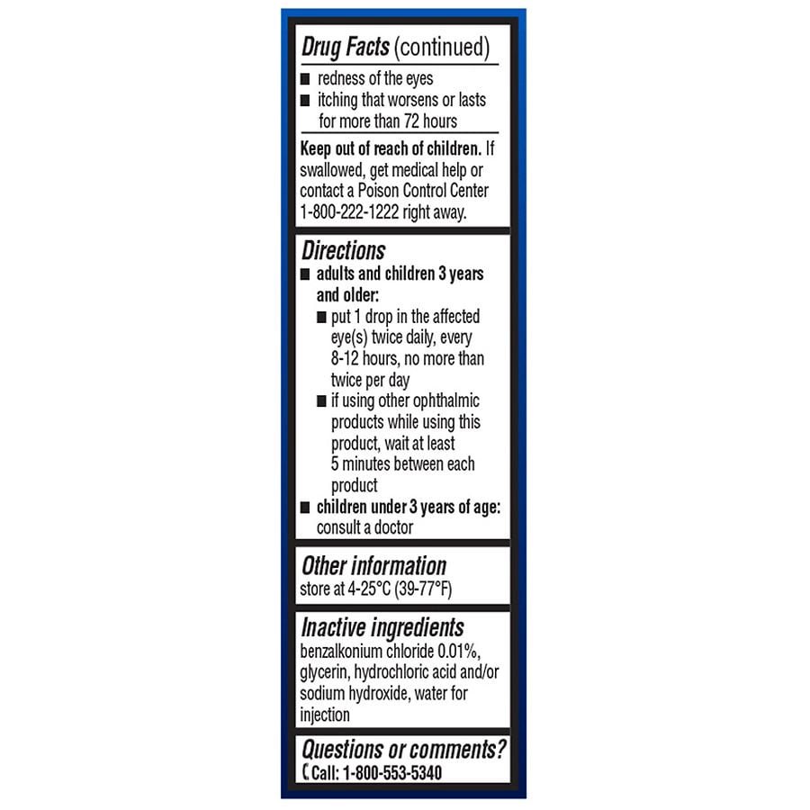 slide 2 of 4, Walgreens 12 Hour Allergy Eye Itch Relief, 0.34 fl oz