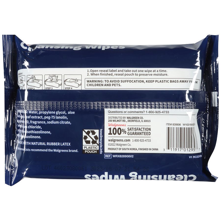 slide 2 of 5, Walgreens Cleansing Wipes Scented, 42 ct