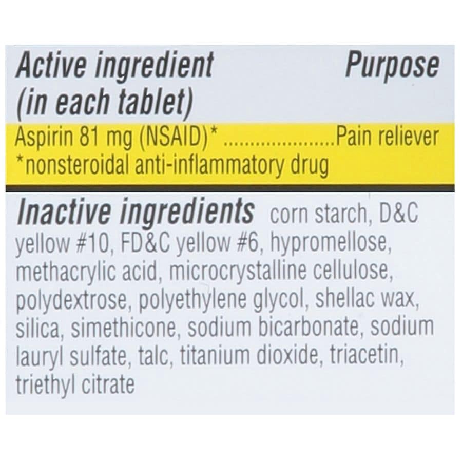 slide 2 of 3, Walgreens Aspirin 81 Tablets, 15 ct