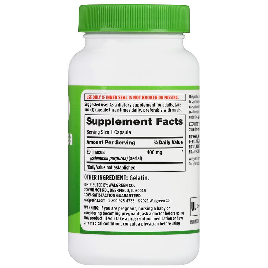 slide 2 of 5, Walgreens Echinacea 400 mg Capsules, 150 ct