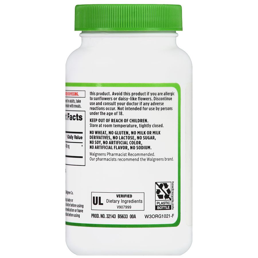 slide 5 of 5, Walgreens Echinacea 400 mg Capsules, 150 ct