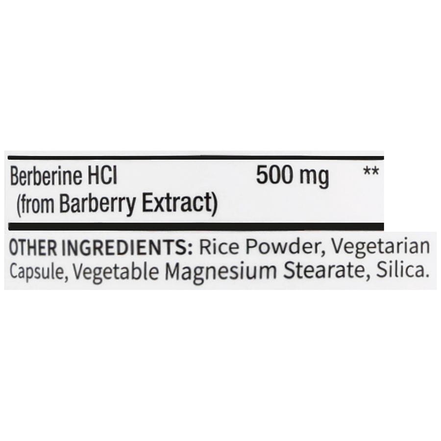 slide 2 of 5, Walgreens Berberine HCI 500 mg Capsules, 90 ct