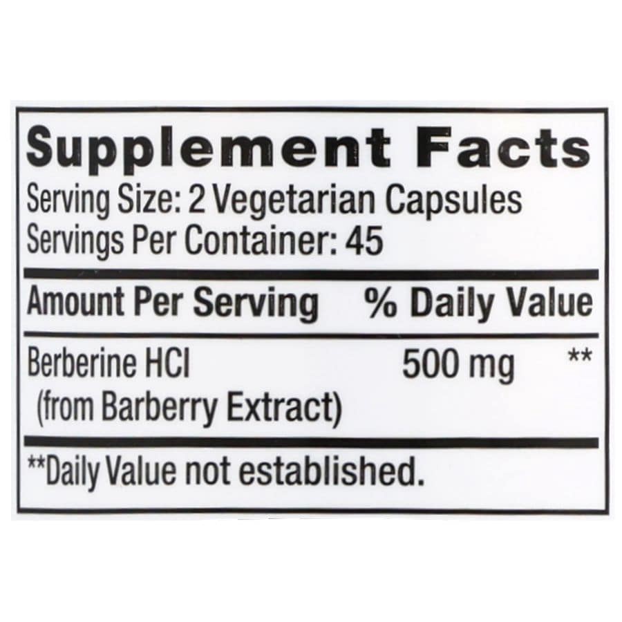slide 3 of 5, Walgreens Berberine HCI 500 mg Capsules, 90 ct