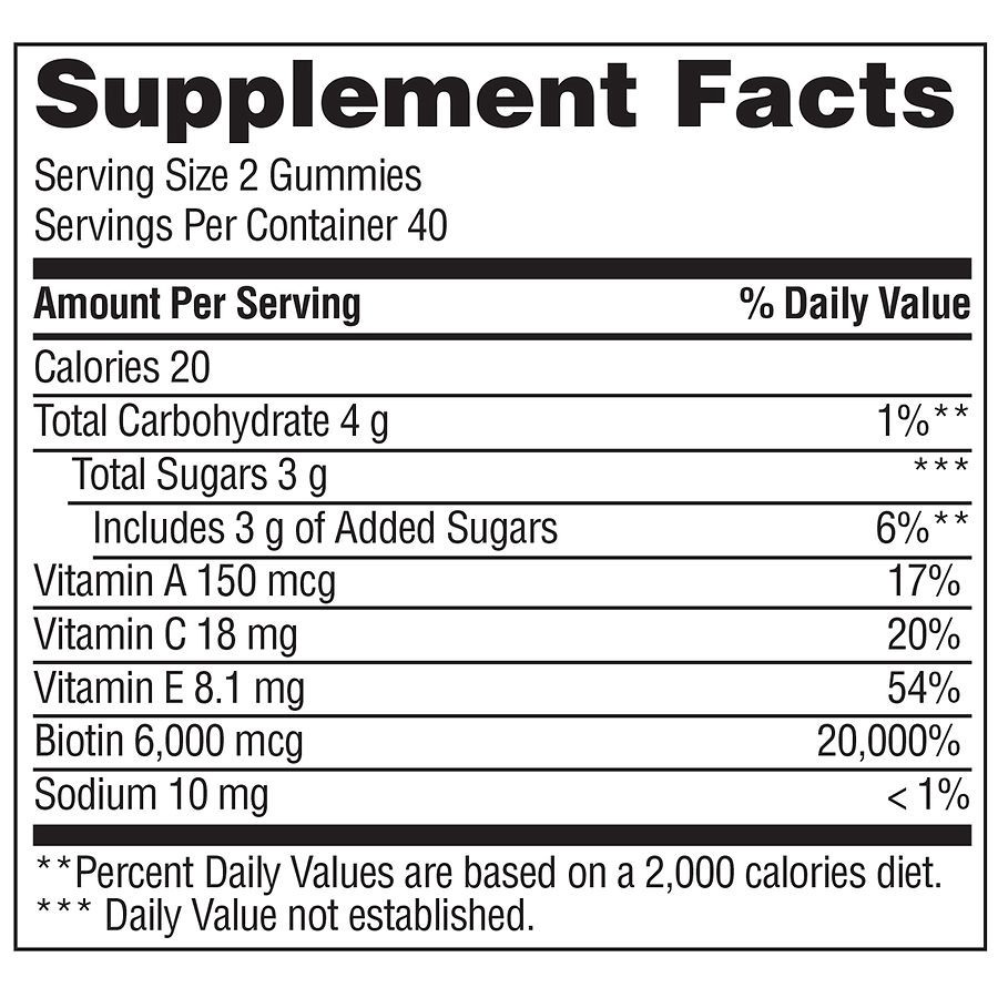 slide 4 of 4, Walgreens Advanced Hair, Skin & Nail Gummies, 80 ct