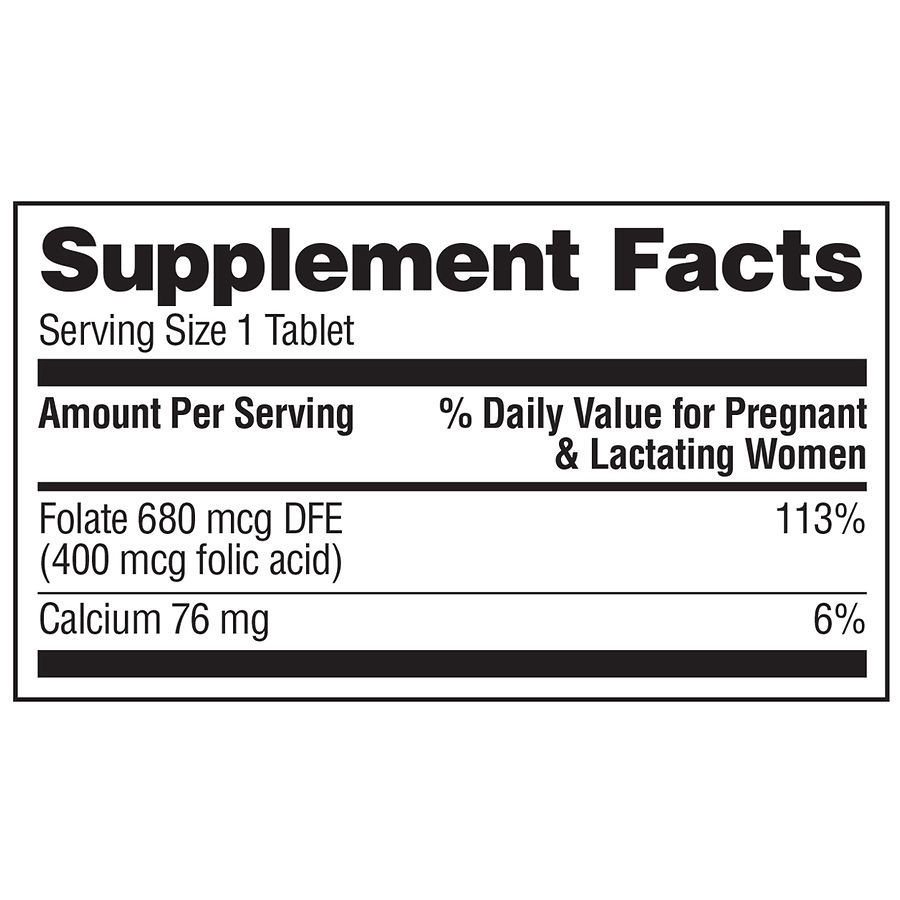 slide 3 of 4, Walgreens Folic Acid 400 mcg, 400 ct