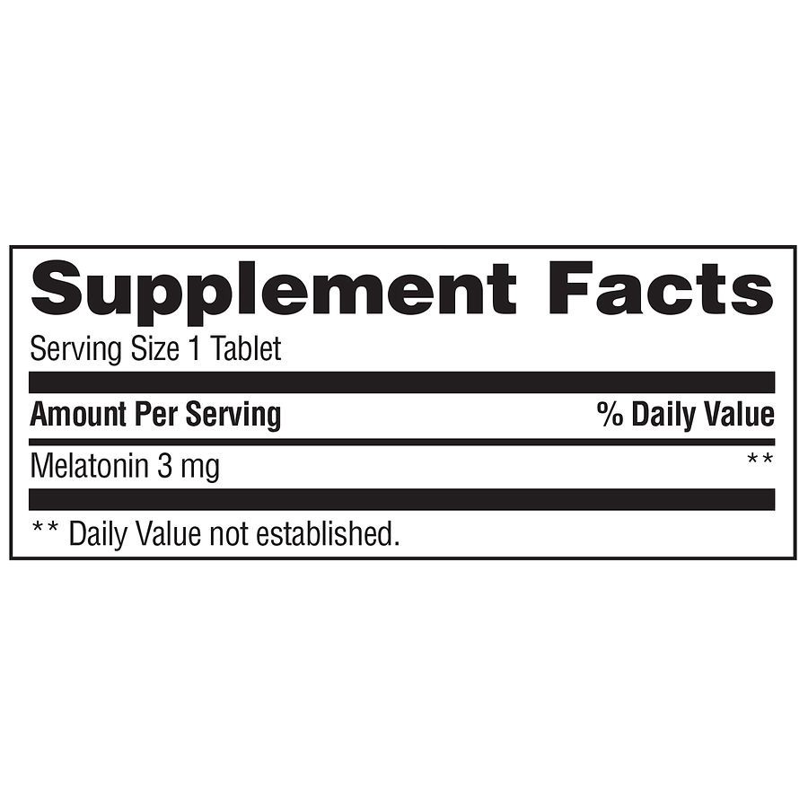 slide 4 of 4, Walgreens Quick Dissolve Melatonin 3mg Tablets, 60 ct