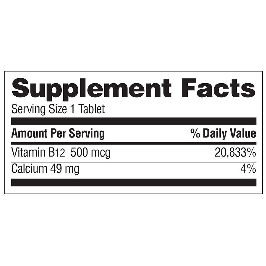 slide 3 of 4, Walgreens B12 500mcg Tablets, 300 ct