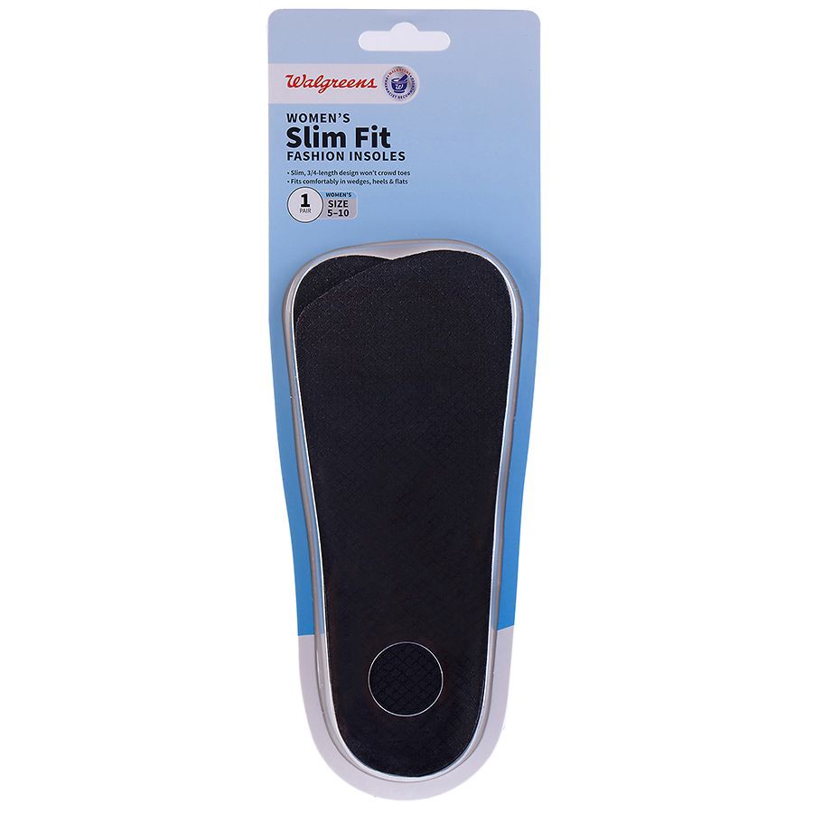 slide 3 of 3, Walgreens Women's Slim Fit Fashion Insoles, size 5 ct; 10 1pair