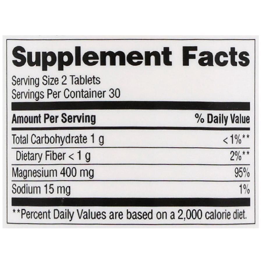slide 5 of 5, Walgreens High Absorption Magnesium 400mg Tablets, 60 ct