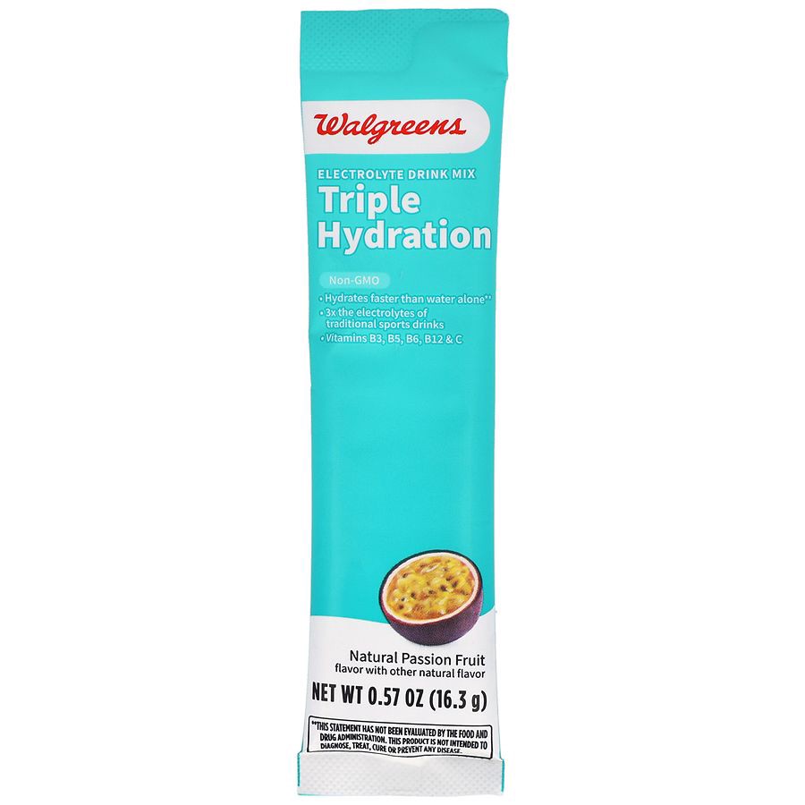 slide 3 of 5, Walgreens Electrolyte Drink Mix Triple Hydration, 6 ct